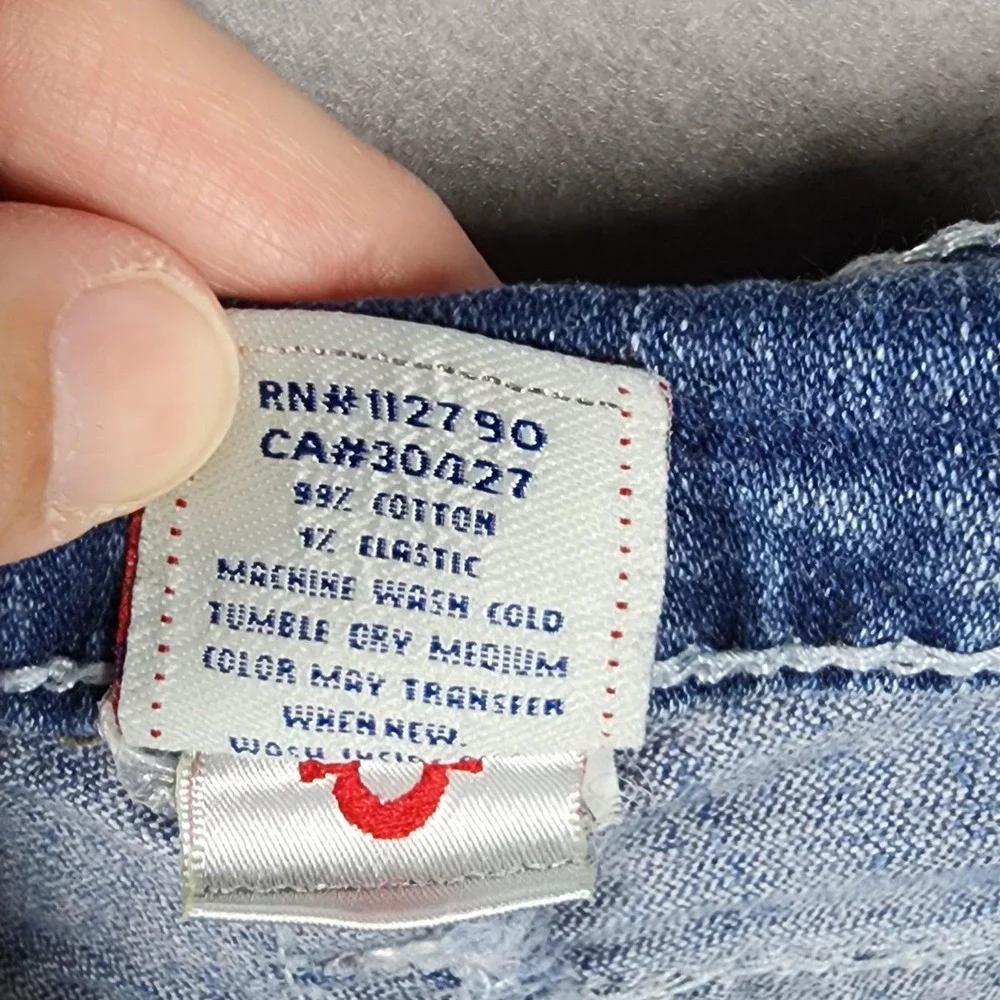 Vintage True Religion Jeans Mens Ricky Big QT Straight Leg Cut Made in‎ USA Y2K